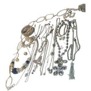 *2* 1 LB 11OZ of Necklaces, Bracelets, Belt & Earrings Lot